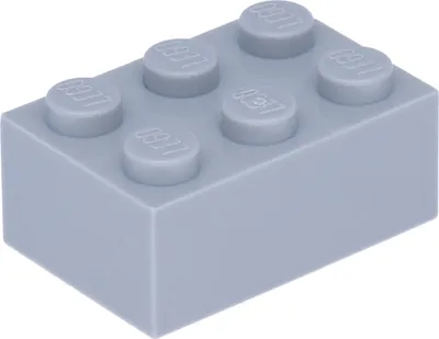 A single LEGO brick on a white background.