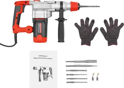 Produktbild von Elektrischer Abbruchhammer, 2200W Leistung, 930 U/min Geschwindigkeit, Orange/Schwarz