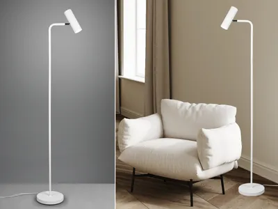 Produktbild von Trio Leuchten Stehleuchte Marley 412400131 Metall Weissen matt exklusiv Floor Design