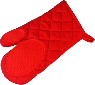 Produktbild von Linen Decor 1790105 Kochhandschuh Polyester/Baumwolle/Silikon Rot 30 x 18 cm