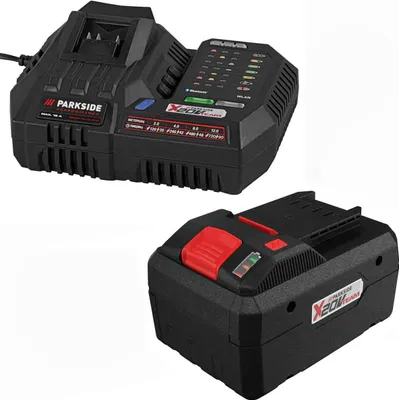 Produktbild von PARKSIDE PERFORMANCE 20V Smart-Akku PAPS 208 8.0 Ah + Ladegerät PLGS 2012