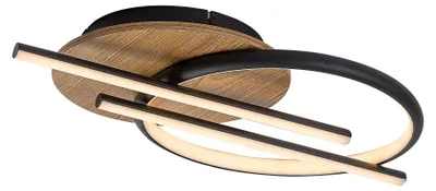 Produktbild von Rabalux 71404 Deckenleuchten Arash LED 40 Metall/ Holz Kunststoff schwarz