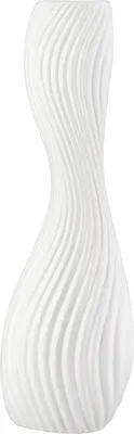 Image de Gilde Vase, organisch, "Faro", Keramik, weiß, VE 2, L. 8 cm, B. 13.5 cm, H. 40.5 cm 58165 4063387581650
