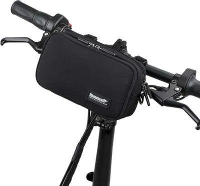 Image de BAIGIO Sacoche avant vélo Sacoche de guidon, housse de pluie, multifonctionnelle, noire