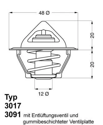 Obrázok produktu pre Termostat Opel 87C 1,0-1,2