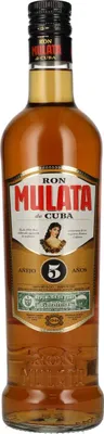 Image de Ron Mulata de Cuba Añejo 5 Años 38% Vol. 0,7l