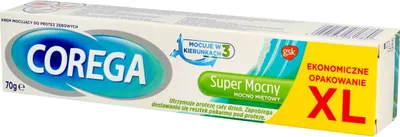 Produktbild von Corega Haftcreme für Zahnersatz, stark, Minze, 70 g
