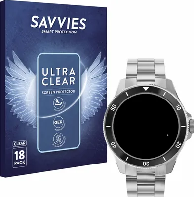 Produktbild von 18x Für Withings ScanWatch Nova (42 mm) Schutzfolie Savvies Displayschutz Display Schutz Folie Klar Transparent