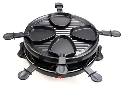 Produktbild von Raclette Grill Tischgrill Löwenthal 2 in 1 inkl. 6  Pfännchen 6 Personen 800W