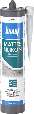 Produktbild von Knauf Mattes Silikon weiß 300 ml