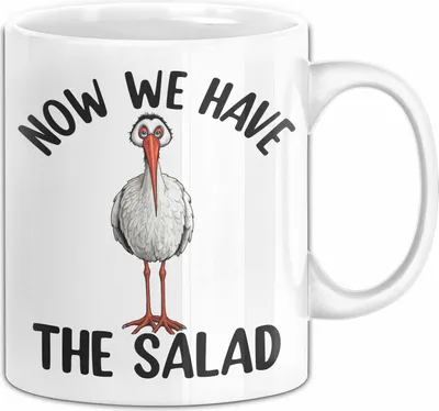 Produktbild von Now We Have The Salat Tasse Geschenk Kaffee-Becher (Weiß)