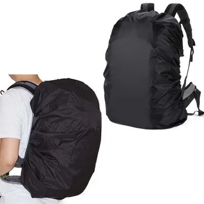 Produktbild von Regenschutz Rucksack Regenhülle Regenabdeckung - Wasserdicht - 30-40 l - Reflektierende Streifen - 2er Set