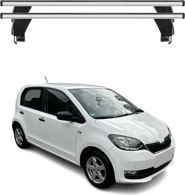 Obrázok produktu pre Menabo strešný nosič základný nosič pre Skoda Citigo 2011-2019 5dverový 50 kg hliník strieborný 2x
