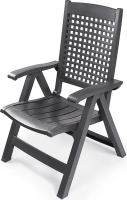 Produktbild von Klappsessel Bellami Hochlehner Gartensessel anthrazit