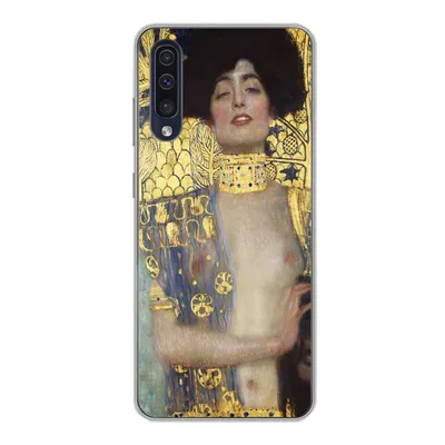 Produktbild von MuchoWow® Handyhülle Schutzhülle Hülle für Samsung Galaxy A30s Judith - Gustav Klimt Silikon Softcase Handy Hülle - Karteninhaber
