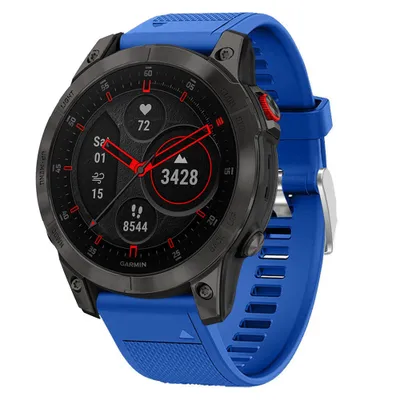 Produktbild von Strap-it Garmin Epix Gen 2 Silikonarmband (Blau)