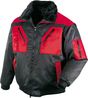 Produktbild von Pilotenjacke 4 in 1-Funktion schwarz/rot  Größe L