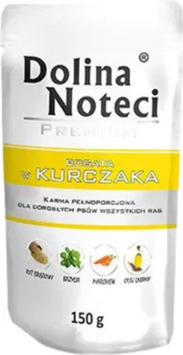 Produktbild von DOLINA NOTECI Premium Reich an Huhn - Nassfutter für Hunde - 150g