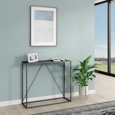 Immagine prodotto di Tavolo consolle 'Austevoll' 90x30x80cm nero