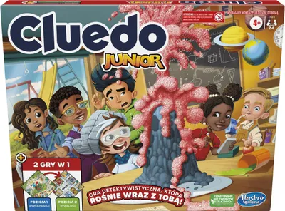 Produktbild von HASBRO PL Spiel CLUEDO Junior F6419