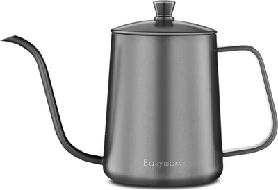 Produktbild von Easyworkz Gage Gooseneck Pour Over Kaffeekanne 350ml Edelstahl Schwarzaufgusskanne