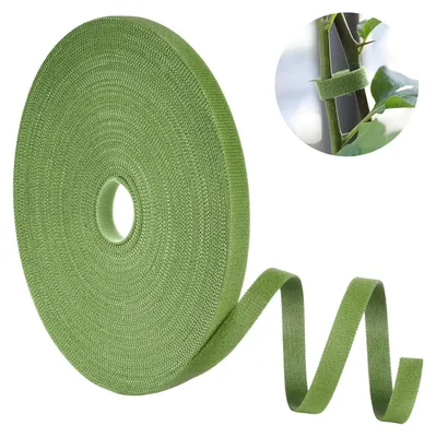 Productafbeelding van Pflantenbinder met Klittenband 25m - Groen, Dubbellaags Plantensteun