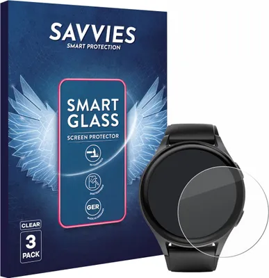 Produktbild von 3x Savvies Schutzglas Folie für Hama 8900 (45 mm) 9H Panzer Schutzfolie Glas Displayschutz klar transparent
