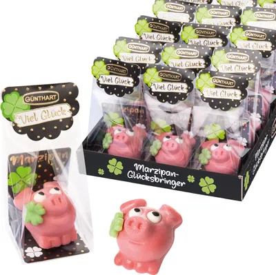 Produktbild von Günthart 15 Marzipan Schweinchen einzeln verpackt