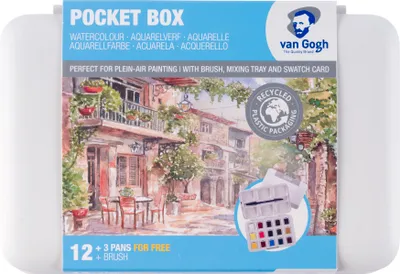 Produktbild von Bruynzeel Aquarellfarben Set Van Gogh Pocketbox für Malen