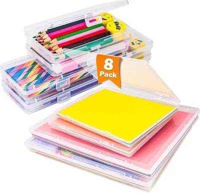 Zdjęcie produktu dla Przezroczyste plastikowe pudełka do przechowywania formatu A4