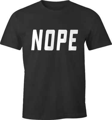 Produktbild von NOPE Herren T-Shirt Spruch-Shirt Moonworks® anthrazit XXL