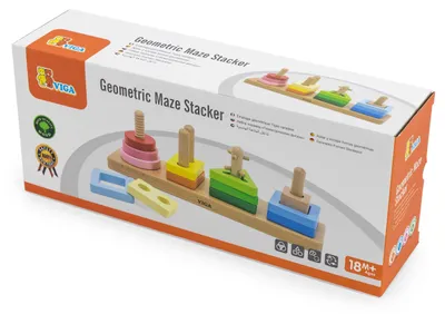 Obrázek produktu pro VIGA Dřevěný Geometrický Třídič Bludiště
