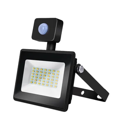 Zdjęcie produktu dla Reflektor LED z czujnikiem ruchu – 50 W odpowiada 450 W – kolor światła do wyboru – 3 lata gwarancji