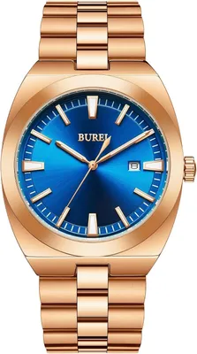 Produktbild von Uhren Herren Edelstahl Analog Armbanduhr Herren Wasserdicht Datum Herrenuhren Klassische Business Männer Quarzuhr Geschenke für Männer