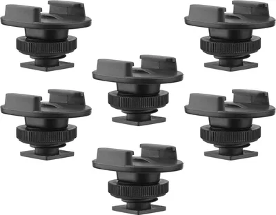 Image de Adaptateur Yanmis Cold Shoe Mount, accessoire de cam?ra pratique avec trou de vis 1/4 de pouce pour DSLR et cam?ra de sport comme Hero 10 9 8 7 (6PCS)