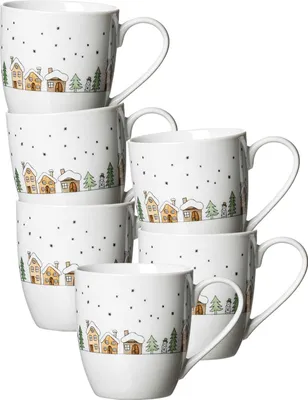 Immagine prodotto di Ritzenhoff & Breker Winterdorf tazza jumbo da 500 ml set di 6 pezzi