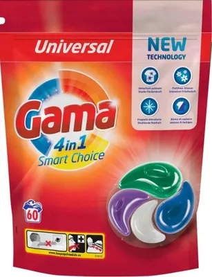 Obrázek produktu pro Gama Uniwersalne kapsułki do prania, 60 sztuk (PRODUKT Z NIEMIEC)