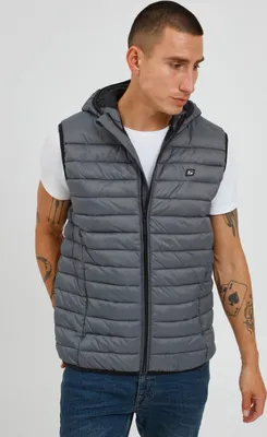 Produktbild von BLEND BHWojtek Herren Weste Steppweste Outdoor Weste leicht wattiert mit Kapuze