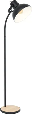 Produktbild von LUBENHAM Stehleuchte Stehlampe Lampe - L47,5 x B30 x H160 cm - schwarz, braun - 1X28W exkl. - IP20