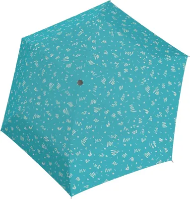 Produktbild von doppler Taschenregenschirm Regenschirm Zero,99 Minimally Aqua Blue türkis