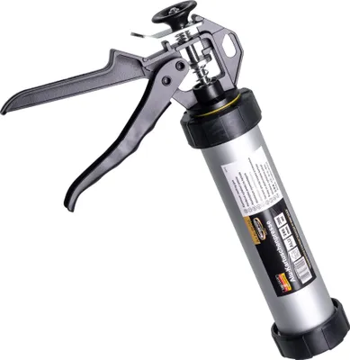 Produktbild von MASTERPROOF PROFESSIONAL Alu-Kartuschenpresse für Silikon, Acryl & Kleber mit Kartusche 310 ml