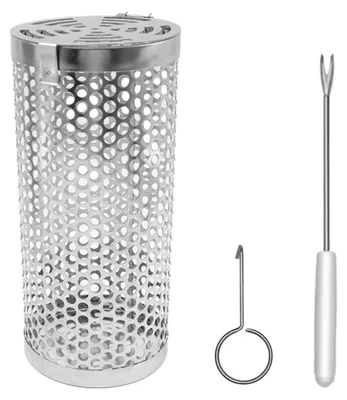 Produktbild von Grillkorb aus Edelstahl (304) – Zubehör für den Grill – Barbecue – Camping – für Gemüse/Fleisch