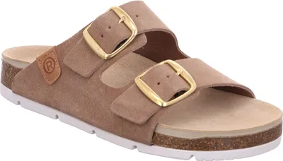 Produktbild von Rohde Damen Pantoletten Schnalle Clogs Elba 1710, Größe:40 EU, Farbe:Beige