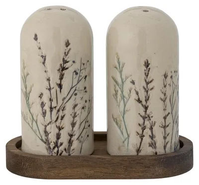 Produktbild von BLOOMINGVILLE | Bea Salz- und Pfefferset, Weiß, Steingut | L12,5xH11xW5,5 cm, Set of 3 | 82058377