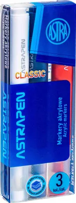 Obrázok produktu pre Trojhranné akrylové fixky AstraPen Classic 3 ks Astra