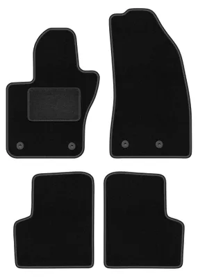 Image de Tapis de sol en moquette pour Jeep Renegade 2014-2019 (SUV) – jeu 4 pièces, noirs, sur mesure – Wielganizator LUX