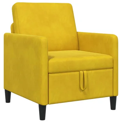 Obrázok produktu pre vidaXL Pohovka s úložným priestorom, žltá, 72 x 78 x 87 cm, polyester