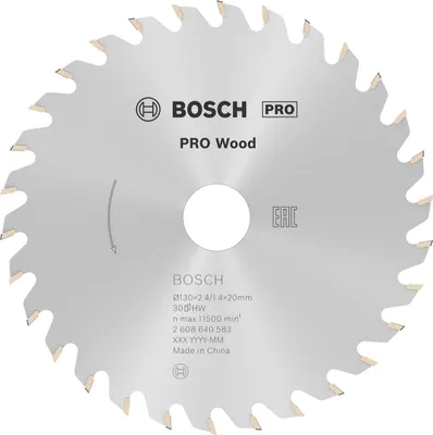 Produktbild von PRO Wood Kreissägeblatt, 130 x 2,4 x 20 mm, Z30