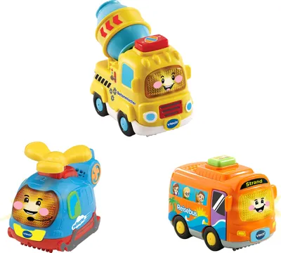 Immagine prodotto di Tut Tut Baby Flitzer - Set di 3: carrozza, elicottero, betoniera