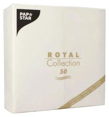 Produktbild von Servietten "ROYAL Collection" 1/8-Falz 40 cm x 40 cm weiss
